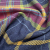 Upholstery Fabric Grampian Faux Wool Pink & Navy Blue Tartan Check Curtain Fabric