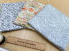 Fat Quarter Bundle - William Morris- Silver Grey - Bird floral Print Craft Fabric Material