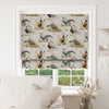 Linen Look Fabric - Game Birds Pheasant Print - Furnishing Curtain Cushion Fabric