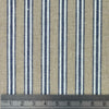 Regency Ticking Stripe Fabric - Natural & Navy Blue - Linen Look Upholstery Craft Fabric Material