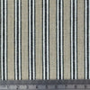 Regency Ticking Stripe Fabric - Natural & Black - Linen Look Upholstery Craft Fabric Material