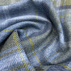 Upholstery Fabric Grampian Faux Wool Blue & Green Tartan Check Curtain Fabric
