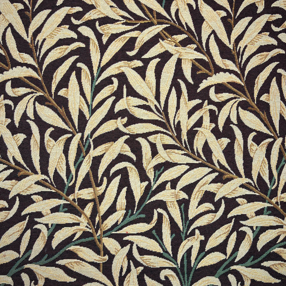 Tapestry Fabric William Morris - Willow Bough Black- Luxury Upholstery Fabric
