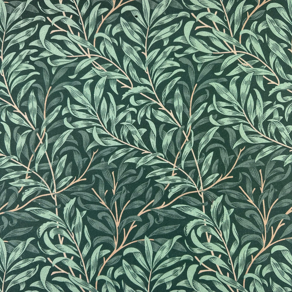 William Morris Fabric - Willow Bough Jungle Green - Furnishing Curtain Cushion Fabric
