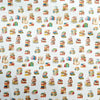 Cotton Fabric - Children's Wise Old Owl - Bright Coloured Material