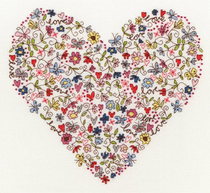 Bothy Threads - Counted Cross Stitch Kit - Love Heart
