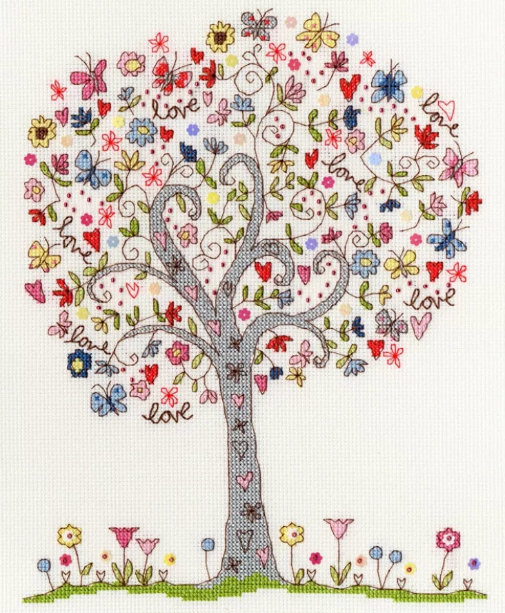 Bothy Threads - Counted Cross Stitch Kit - Love Tree