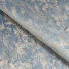 Upholstery Fabric - Avalon Marbled Velour Velvet - Mid Blue & Matt Silver