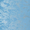Upholstery Fabric - Avalon Marbled Velour Velvet - Mid Blue & Matt Silver
