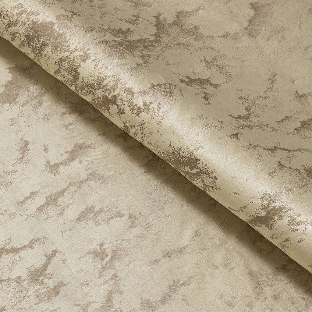 Upholstery Fabric - Avalon Marbled Velour Velvet - Oatmeal & Silver