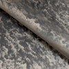 Upholstery Fabric - Avalon Marbled Velour Velvet - Dark Shadow & Matt Silver