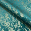 Upholstery Fabric - Avalon Marbled Velour Velvet - Teal & Gold