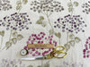 Upholstery Fabric  Cotton Curtain Cushion Material - Blossom Heather Purple Pink Floral Design