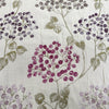 Upholstery Fabric  Cotton Curtain Cushion Material - Blossom Heather Purple Pink Floral Design