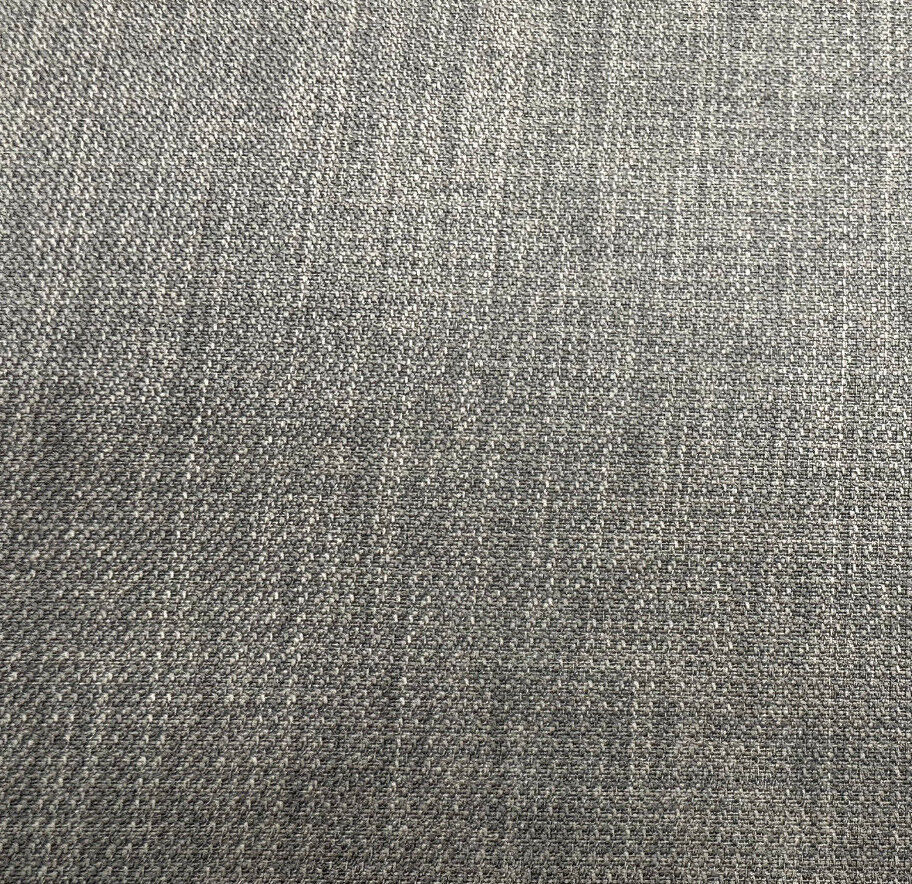 Upholstery Fabric - Steel Grey Linen Look Basket Weave Curtain Cushion Fabric