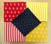 Fat Quarter Fabric Bundle - Nautical Anchors & Stripes Mix