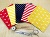 Fat Quarter Fabric Bundle - Nautical Anchors & Stripes Mix