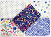 100% Cotton Fat Quarter Bundle - Pretty Blue Floral Mix - Quilting Craft Fabric