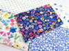 100% Cotton Fat Quarter Bundle - Pretty Blue Floral Mix - Quilting Craft Fabric