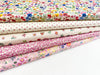 100% Cotton Fat Quarter Bundle - Pretty Pink Floral Mix - Quilting Craft Fabric