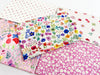 100% Cotton Fat Quarter Bundle - Pretty Pink Floral Mix - Quilting Craft Fabric