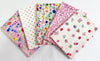 100% Cotton Fat Quarter Bundle - Pretty Pink Floral Mix - Quilting Craft Fabric