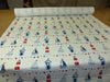 Upholstery Fabric - Maritime Blue - Boats & Lighthouse Print Fabric Material