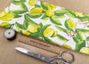 Upholstery Fabric - Sorrento Lemon - Floral Print Fabric Material