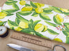Upholstery Fabric - Sorrento Lemon - Floral Print Fabric Material