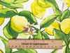 Upholstery Fabric - Sorrento Lemon - Floral Print Fabric Material