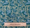 Christmas Fabric - Metallic Gold & Silver Holly Leaves on Green - 100% Cotton Fabric