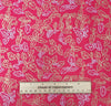 Christmas Fabric - Metallic Gold & Silver Holly Leaves on Red - 100% Cotton Fabric