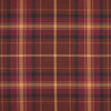 Upholstery Fabric Grampian Faux Wool Red & Ochre Tartan Check Curtain Fabric