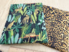Fabric Bundle - Jungle Cats & Animal Print - 2 x 0.5m Lengths