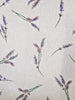 Upholstery Fabric - Cotton Rich Linen Look Material - Lavender Flowers