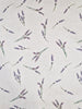 Upholstery Fabric - Cotton Rich Linen Look Material - Lavender Flowers