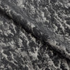 Upholstery Fabric - Avalon Marbled Velour Velvet - Ebony Black & Silver