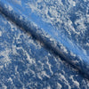 Upholstery Fabric - Avalon Marbled Velour Velvet - Azure Blue & Silver