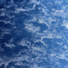 Upholstery Fabric - Avalon Marbled Velour Velvet - Azure Blue & Silver