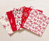 Christmas Fat Quarter Bundle - Red Christmas Stars Reindeers Stags Snowflakes Fabric