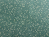 Christmas Fabric - Metallic Gold Stars on Green - Craft Fabric Material Metre