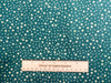 Christmas Fabric - Metallic Gold Stars on Green - Craft Fabric Material Metre