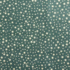 Christmas Fabric - Metallic Gold Stars on Green - Craft Fabric Material Metre