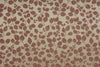 Upholstery Fabric Curtain Cushion Material - Fryett's Sassari Rosso Red Leaf on Gold