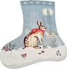 Nutex Fabric Winter Moon Stocking Panel Robin Owl Rabbit Dalmatian 100% Cotton