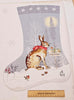 Nutex Fabric Winter Moon Stocking Panel Robin Owl Rabbit Dalmatian 100% Cotton
