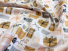 Digital Print Fabric - Christmas Gift Wrapping Print on White - 100% Cotton