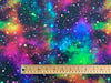 Multicoloured Speckled Galaxy Digital Print Fabric 100% Cotton 59" - 147 cm Wide - Craft Fabric by The Metre