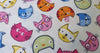 Childrens Fabrics ~ Kitty Cat Print ~ Ivory ~ 100% Cotton Poplin Prints