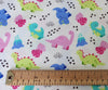 Childrens Fabrics ~ Dinosaur Print ~ Ivory ~ 100% Cotton Poplin Prints